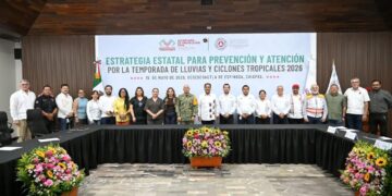 Eduardo Ramírez coordina estrategia estatal de protección civil para temporada de lluvias y ciclones tropicales