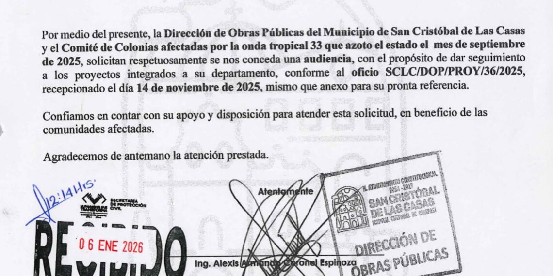 Ayuntamiento de San Cristóbal da seguimiento a obras prioritarias por afectaciones de la Onda Tropical 33