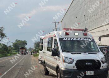 Dos motociclistas lesionados tras accidente en el Libramiento Sur Oriente
