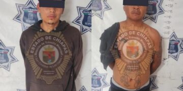 Detiene Tránsito Municipal a dos hombres por riña en la vía pública en la colonia Emiliano Zapata