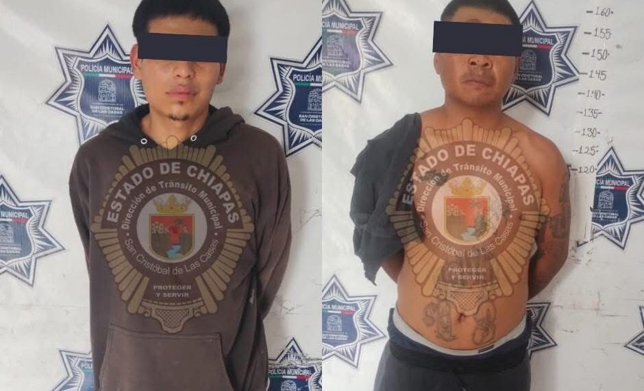 Detiene Tránsito Municipal a dos hombres por riña en la vía pública en la colonia Emiliano Zapata