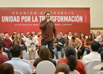 Eduardo Ramírez participa en reunión de trabajo con el Consejo Estatal de Morena en Chiapas