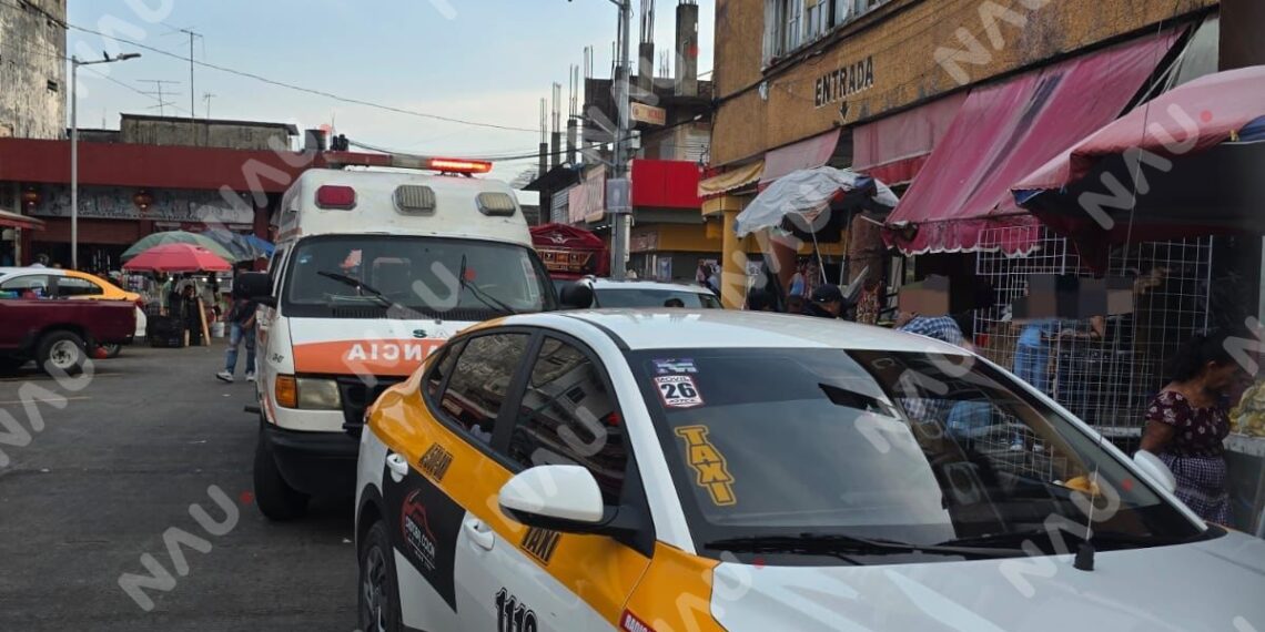 Taxista resulta lesionado tras incidente vial en el centro de Tapachula