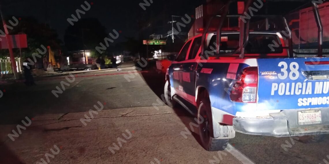 Motociclista pierde la vida tras impactarse contra escombros en la salida Huixtla-Motozintla