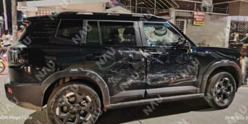 Camión privado impacta a camioneta en Tapachula; no hubo lesionados