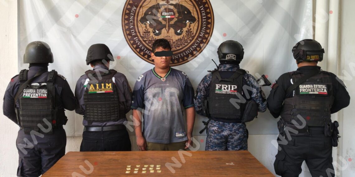 Detienen a ciudadano hondureño por presunta posesión de metanfetamina en Tapachula