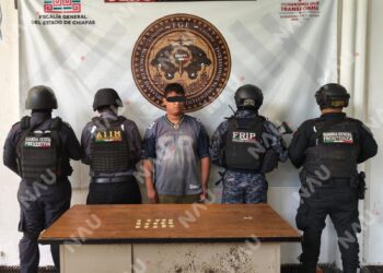 Detienen a ciudadano hondureño por presunta posesión de metanfetamina en Tapachula