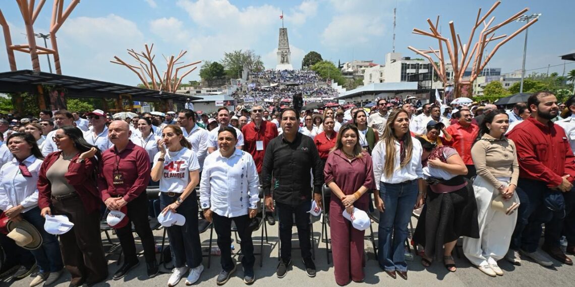 Desde Chiapas, respaldan a Claudia Sheinbaum a dos años del triunfo del Segundo Piso de la Cuarta Transformación