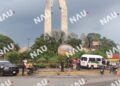 Tres lesionados deja choque entre camioneta y unidad de transporte público en Tapachula