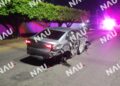 Conductor huye tras chocar y abandonar automóvil en Tapachula