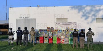 EN CATEO, LA PFM ASEGURA 23 MÁQUINAS TRAGAMONEDAS EN TAPACHULA, CHIAPAS