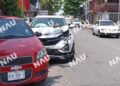 Choque múltiple deja daños materiales en Tapachula