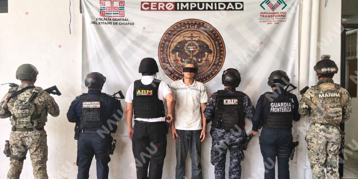 Detienen a hombre por presunta resistencia y desobediencia a la autoridad en Tapachula
