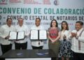 Eduardo Ramírez fortalece la certeza jurídica en Chiapas con convenio entre el Gobierno del Estado y notariado
