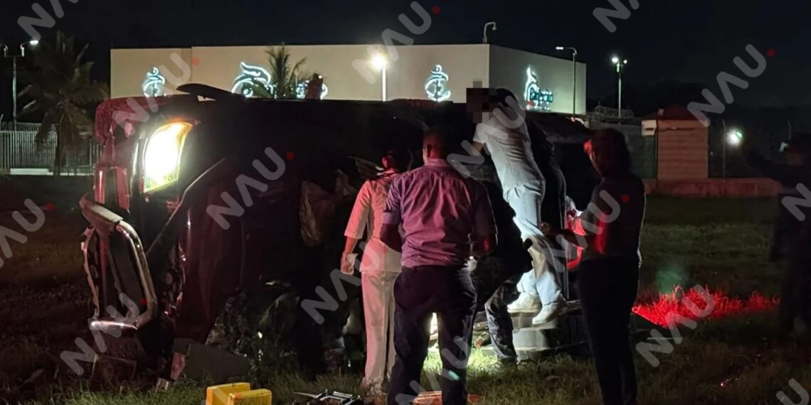 Muere un joven y otro resulta lesionado tras fuerte accidente frente a la Zona Naval en Tapachula