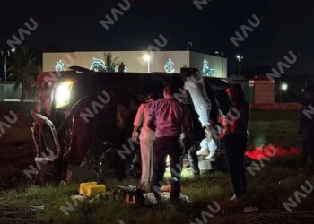 Muere un joven y otro resulta lesionado tras fuerte accidente frente a la Zona Naval en Tapachula