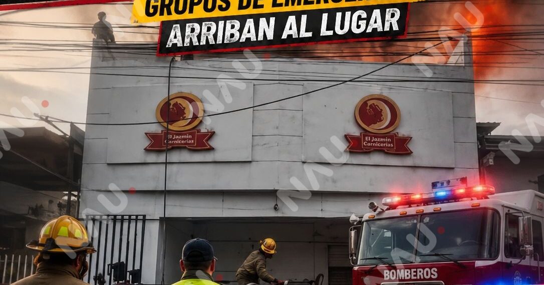 Incendio moviliza a cuerpos de emergencia en carnicería del centro de Tapachula