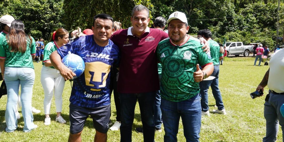 Yamil Melgar impulsa el deporte en comunidades de Tapachula