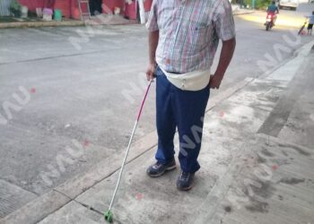 Asaltan a persona con discapacidad visual en el centro de Tapachula; piden reforzar vigilancia
