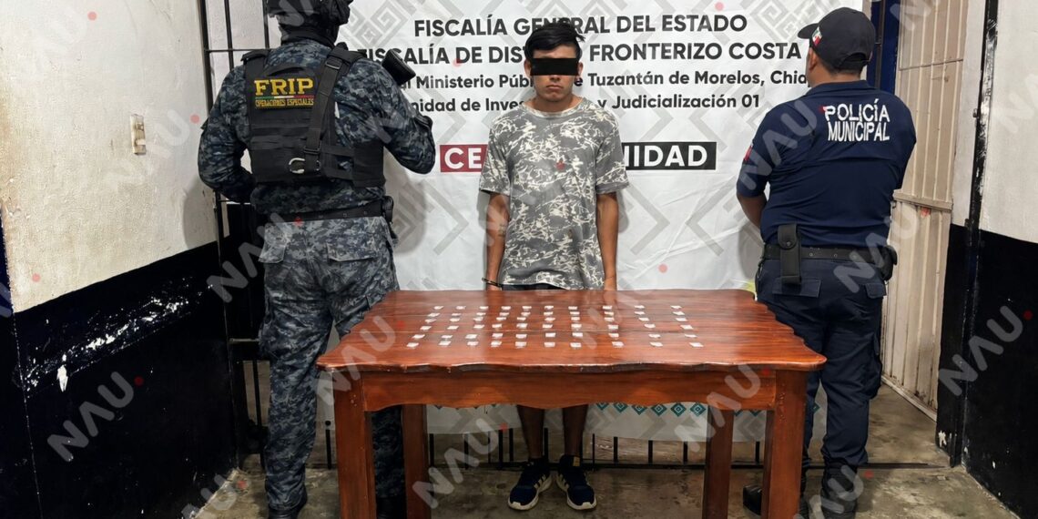 VINCULAN A PROCESO A PRESUNTO NARCOMENUDISTA DETENIDO EN TUZANTÁN