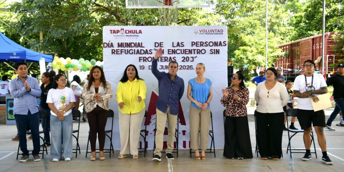 Yamil Melgar reafirma el compromiso humanista de Tapachula con las personas refugiadas y en contexto de movilidad