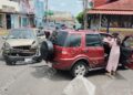 Choque en la 6ª Sur y 12ª Poniente deja solo daños materiales; no hay lesionados