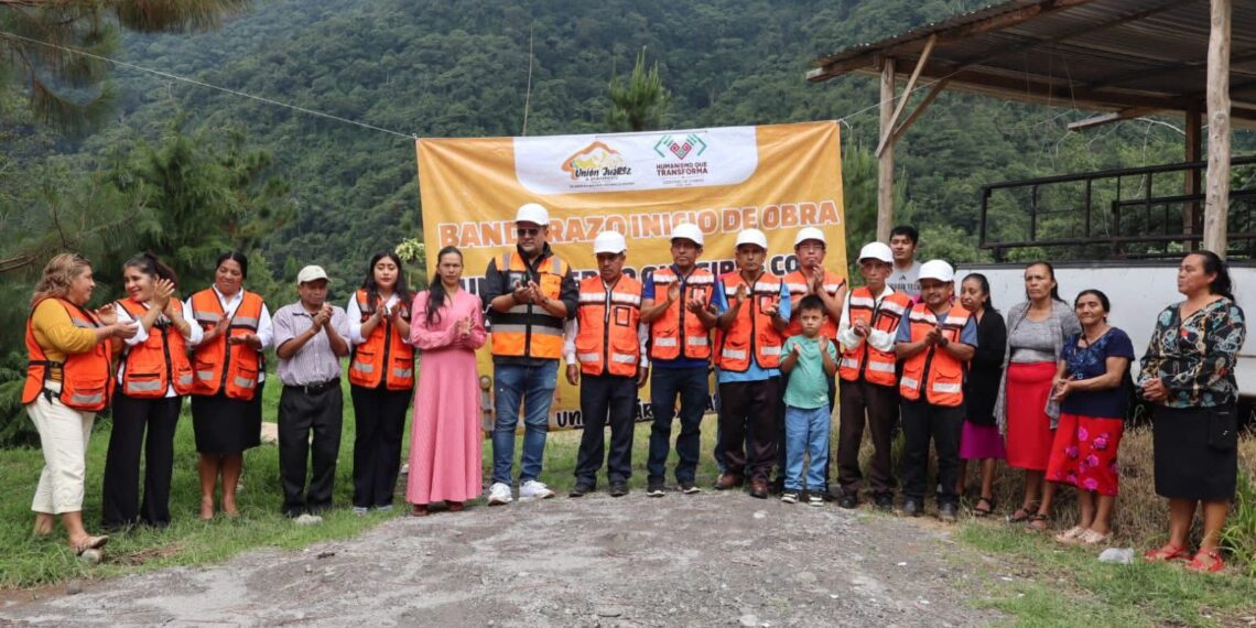 Fabián Barrios de León arranca construcción de red eléctrica en Talquian Viejo, comunidad de la ruta del Tacaná