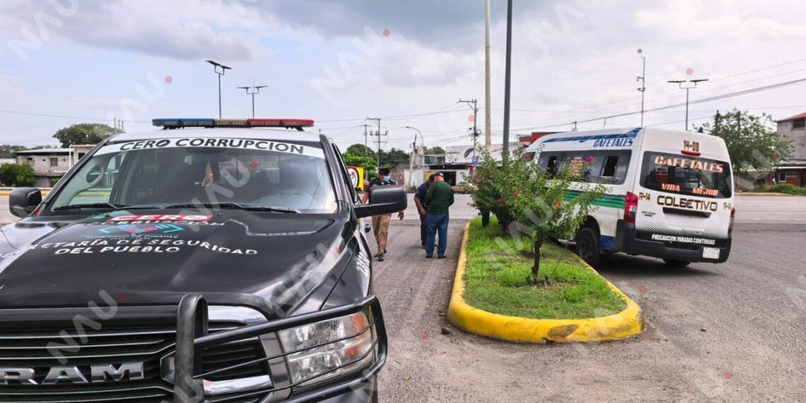 Colectivo de la ruta Cafetales se queda sin frenos en el Libramiento Sur-Poniente; pasajeros resultan ilesos
