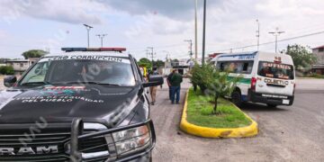 Colectivo de la ruta Cafetales se queda sin frenos en el Libramiento Sur-Poniente; pasajeros resultan ilesos