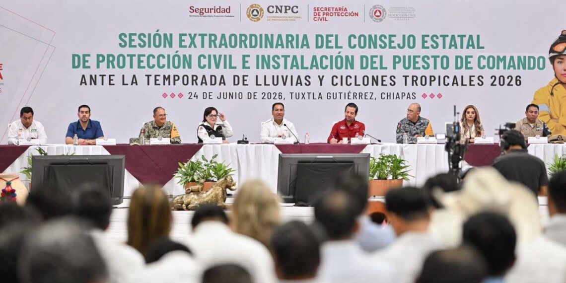 Con el respaldo de la Federación, Chiapas fortalece su estrategia preventiva ante la Temporada de Lluvias y Ciclones Tropicales 2026