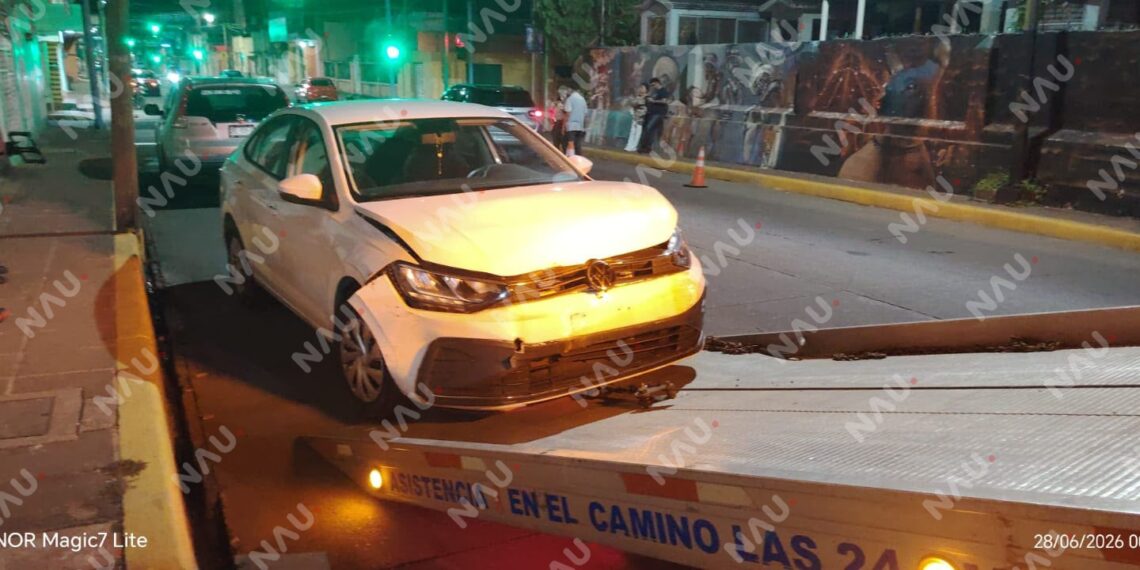 Conductor presuntamente ebrio provoca múltiple percance vial en Tapachula; intentó escapar y fue detenido