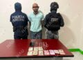 Detienen a un hombre con 15 dosis de presunto cristal en Huixtla
