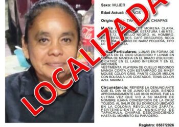 Localizan sana y salva a mujer reportada como desaparecida en Tapachula