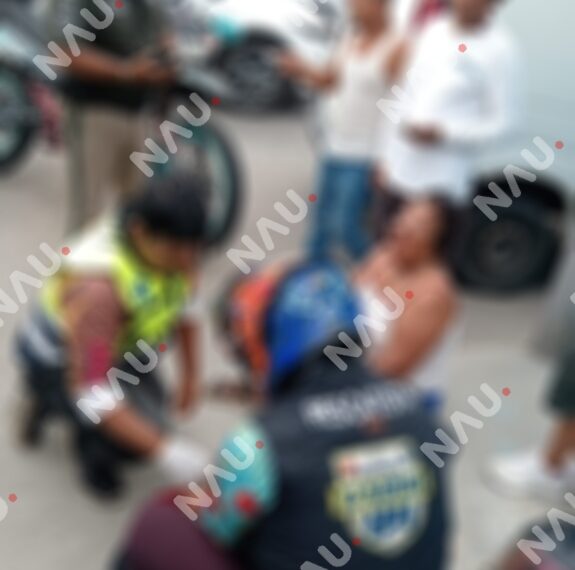 Mujer resulta lesionada tras ser atropellada en el Boulevard Akishino de Tapachula