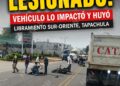 Motociclista resulta lesionado tras ser impactado por vehículo que huyó en el libramiento Sur-Oriente de Tapachula
