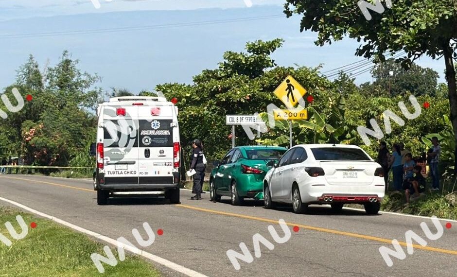 Choque por alcance en la carretera Tuxtla Chico–Tapachula deja daños materiales