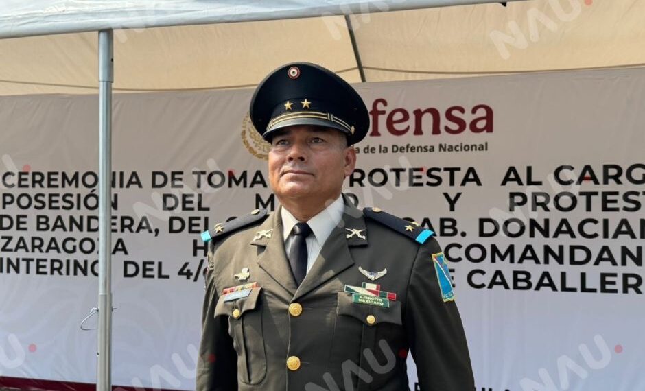 TOMA PROTESTA DONACIANO ZARAGOZA HERNÁNDEZ COMO COMANDANTE INTERINO DEL 4/o REGIMIENTO DE CABALLERÍA EN TAPACHULA