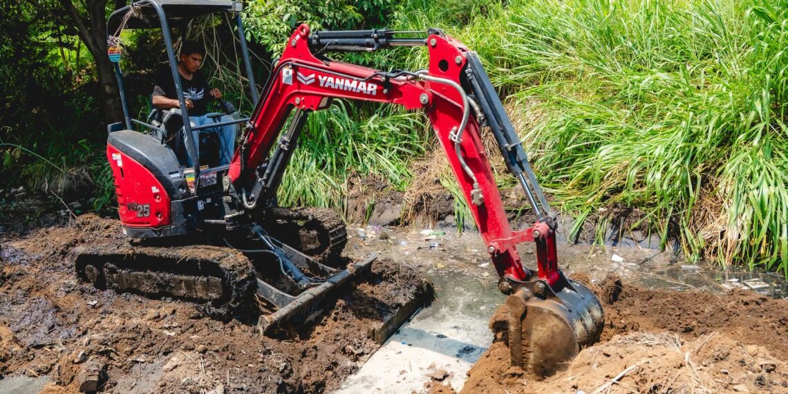 Avanzan trabajos de rehabilitación del cárcamo INDAABIN para reducir riesgos de inundación en Suchiate