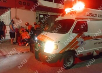 Mujer embarazada es trasladada al Hospital General tras resultar lesionada durante una riña en Tapachula
