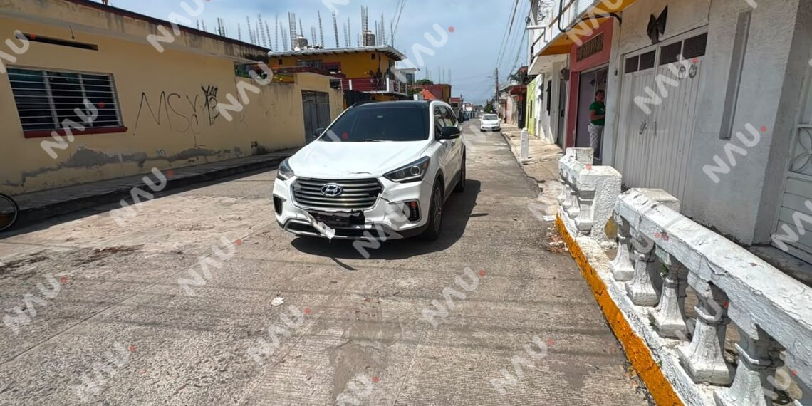 Motociclista resulta lesionado tras choque con camioneta en el oriente de Tapachula