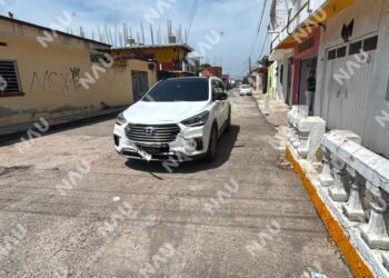 Motociclista resulta lesionado tras choque con camioneta en el oriente de Tapachula