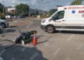 Motociclista resulta herido tras accidente en la glorieta Solidaridad 2000 de Tapachula