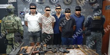 Ejército Mexicano, en coordinación con la Fiscalía General del Estadodetuvieron a 6 personas y aseguraron armamento en el municipio de Jiquipilas, Chiapas.