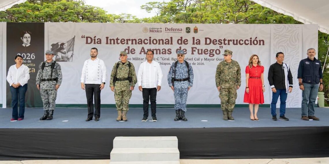 Eduardo Ramírez asiste a ceremonia conmemorativa del Día Internacional de la Destrucción de Armas de Fuego