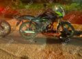 Motociclista resulta lesionado tras aparatosa caída en la colonia Villa Las Flores de Tapachula