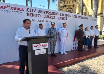 Ayuntamiento de Tapachula honra la memoria de Benito Juárez García en su CLIV Aniversario Luctuoso