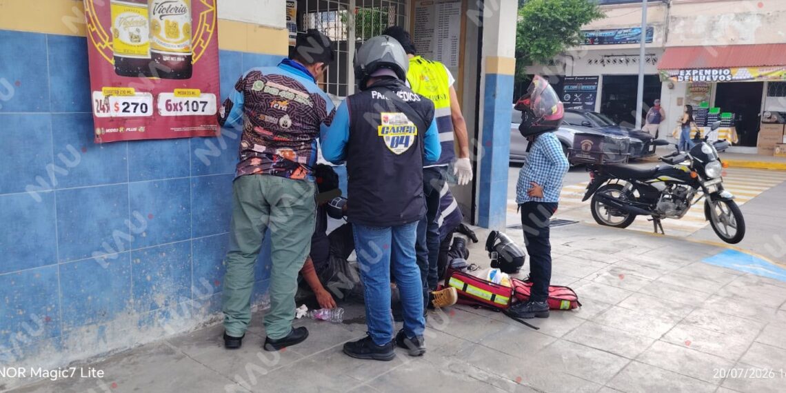 Hombre termina lesionado tras presunta agresión en calles del centro de Tapachula
