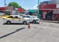 Choque entre taxi y vehículo particular deja una mujer lesionada en Tapachula