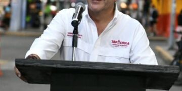 Yamil Melgar continúa fortaleciendo el alumbrado público en colonias y vialidades de Tapachula