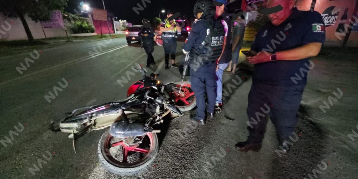 Motociclista resulta gravemente lesionado tras choque con taxi de la ruta Aeropuerto en Tapachula